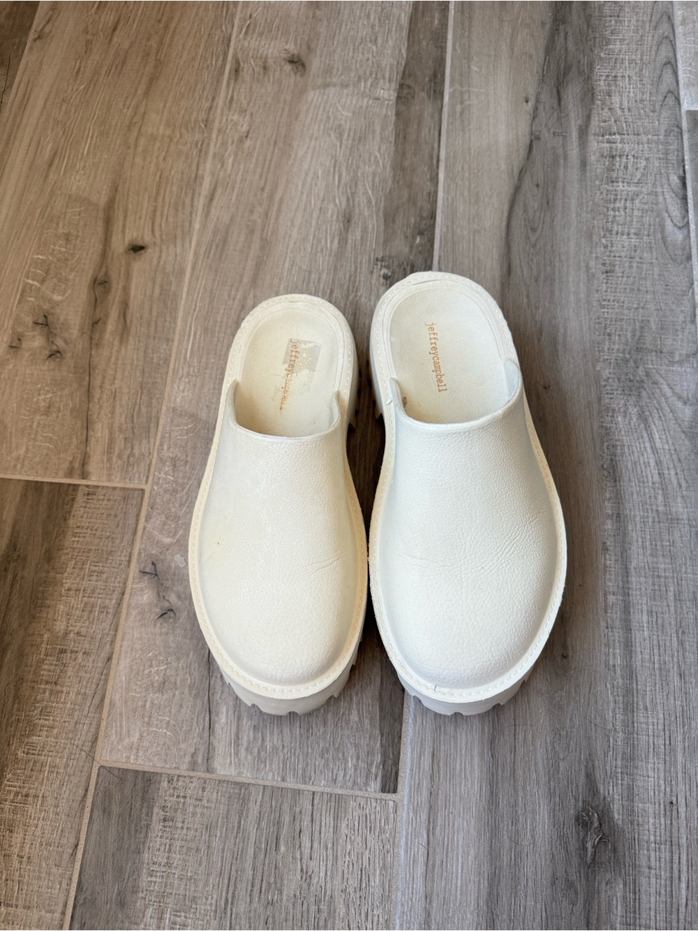 Jeffrey Campbell 9 Clogge platform shoes Sea Salt